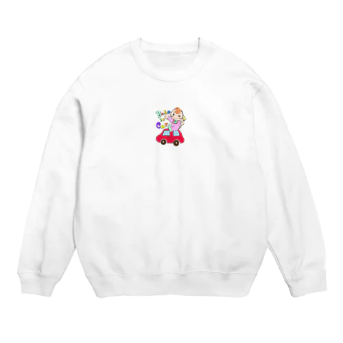 Baby In Car Crew Neck Sweatshirt