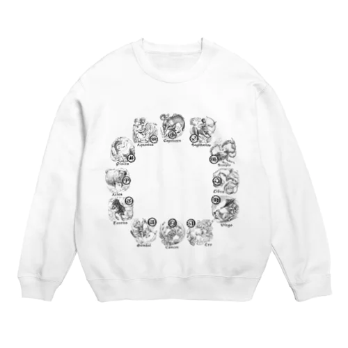 黄道十二星座全部のせ Crew Neck Sweatshirt