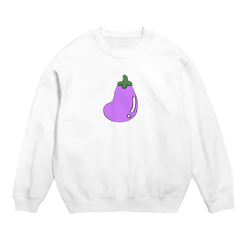 ピカピカなナスくん Crew Neck Sweatshirt