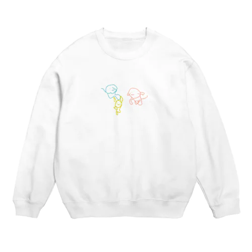 たのしいね Crew Neck Sweatshirt