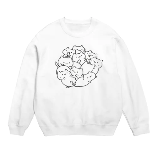 みっちりねこ　シンプル Crew Neck Sweatshirt