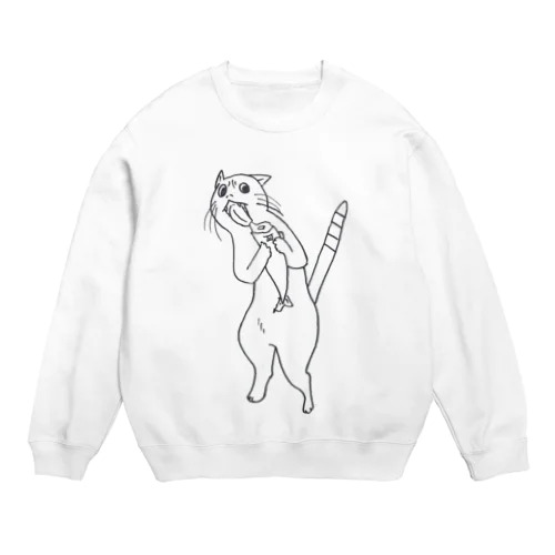 我が魚を食らうニャトゥルヌス Crew Neck Sweatshirt