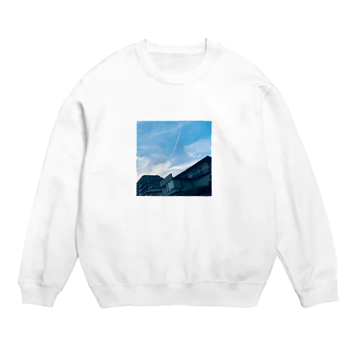 aozora ひこうき雲 Crew Neck Sweatshirt