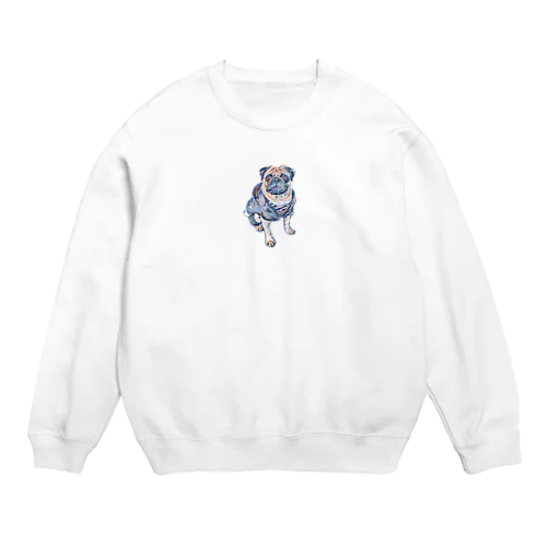 おパグのhoppy♪　 Crew Neck Sweatshirt