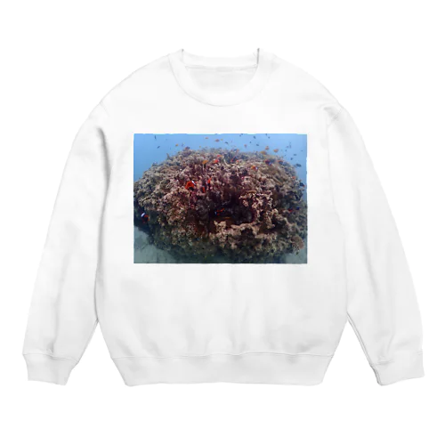 海潜隊　辺野古クマノミ城 Crew Neck Sweatshirt