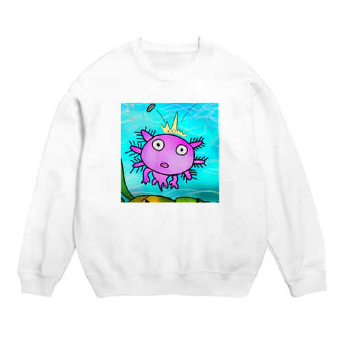 ユルいウーパールーパー　第2 Crew Neck Sweatshirt