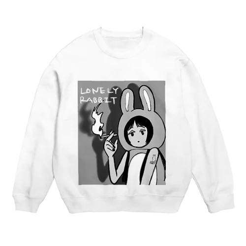 Lonely  Rabbit Crew Neck Sweatshirt