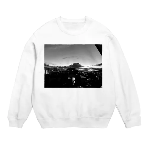 ベランダ白黒 Crew Neck Sweatshirt