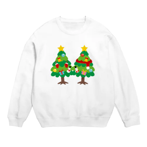 林さんのクリスマスA クリスマスツリー Crew Neck Sweatshirt