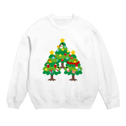 森さんのクリスマスA クリスマスツリー Crew Neck Sweatshirt