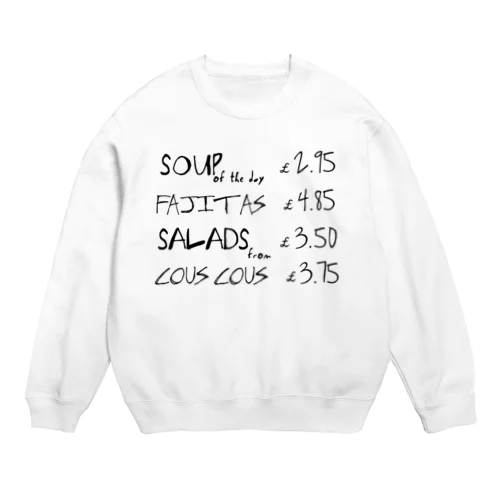 ランチメニュー Crew Neck Sweatshirt