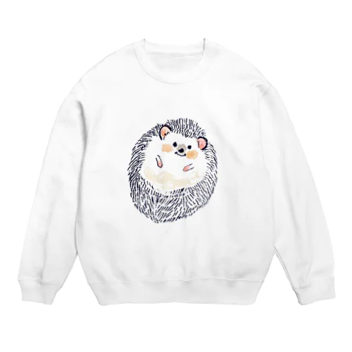 オリジナル　ハリネズミのソフィー、丸まる。 Crew Neck Sweatshirt