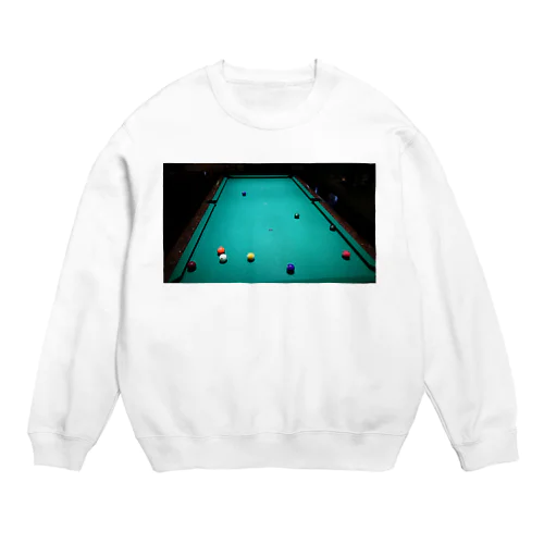 いつかのプール台 Crew Neck Sweatshirt