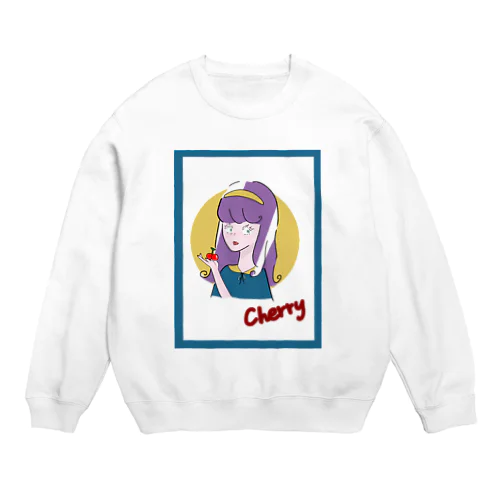 Cherry moon Crew Neck Sweatshirt