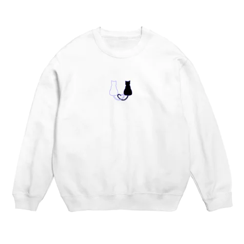 幸せ猫ちゃん Crew Neck Sweatshirt