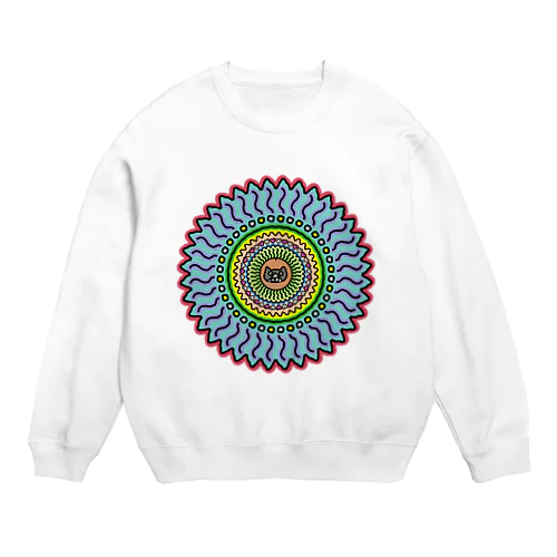 渦ブサ Crew Neck Sweatshirt