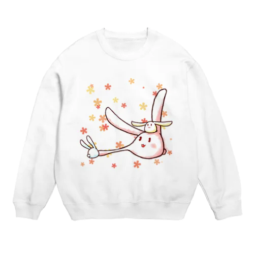 もちうさぎ Crew Neck Sweatshirt