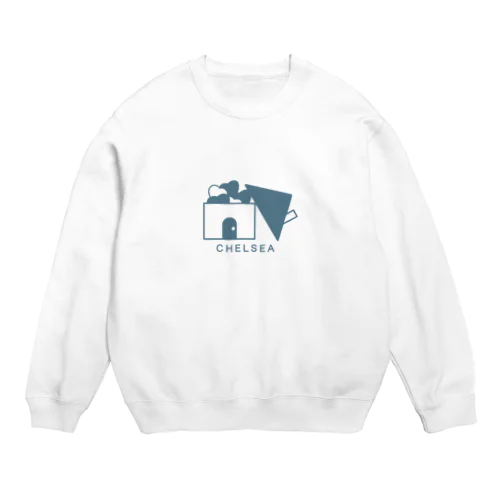 ちぇるしーHome(青) Crew Neck Sweatshirt