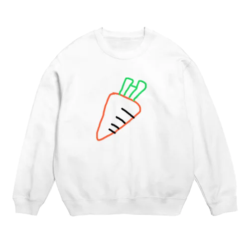 ただのニンジン Crew Neck Sweatshirt