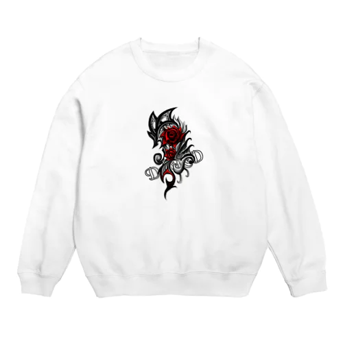 Rose Tribal Crew Neck Sweatshirt