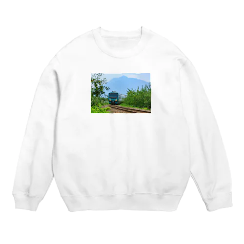 五能線（岩木山） Crew Neck Sweatshirt