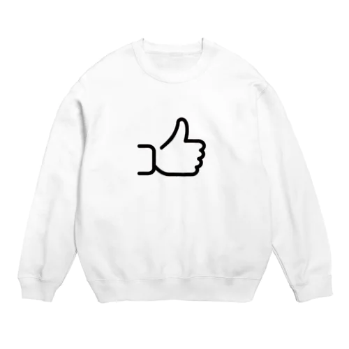 いいねアイコンイラスト Crew Neck Sweatshirt