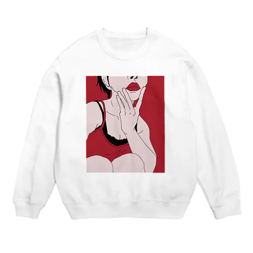 kiss me Crew Neck Sweatshirt