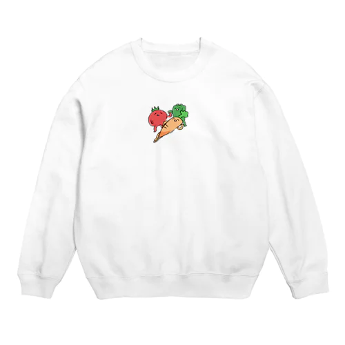 嫌われ野菜三兄弟 Crew Neck Sweatshirt