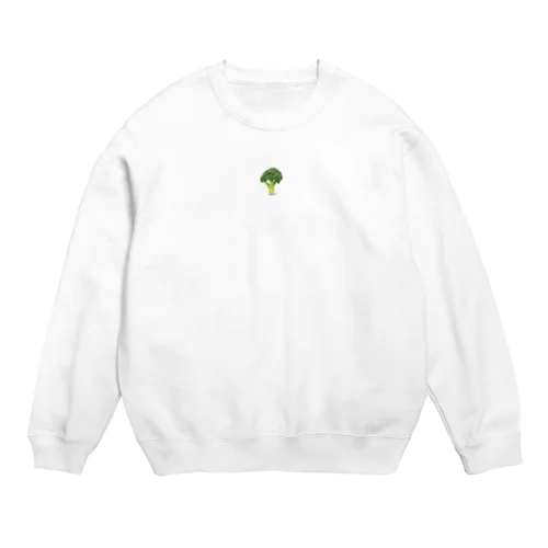 ブロッコリー　キャラメン缶バッジ Crew Neck Sweatshirt