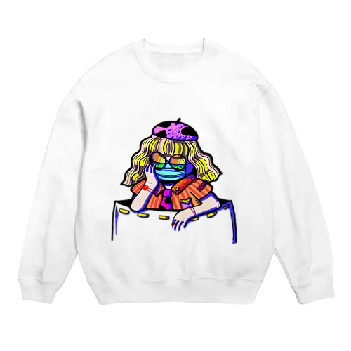 見えない顔 Crew Neck Sweatshirt