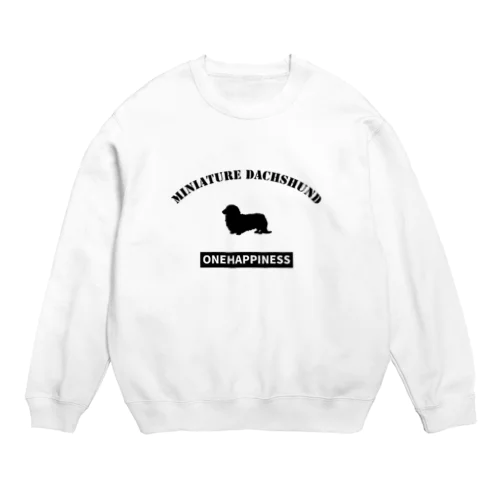 ミニチュアダックスフンド  ONEHAPPINESS Crew Neck Sweatshirt