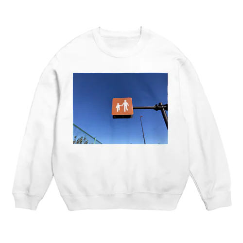 歩行者優先 Crew Neck Sweatshirt