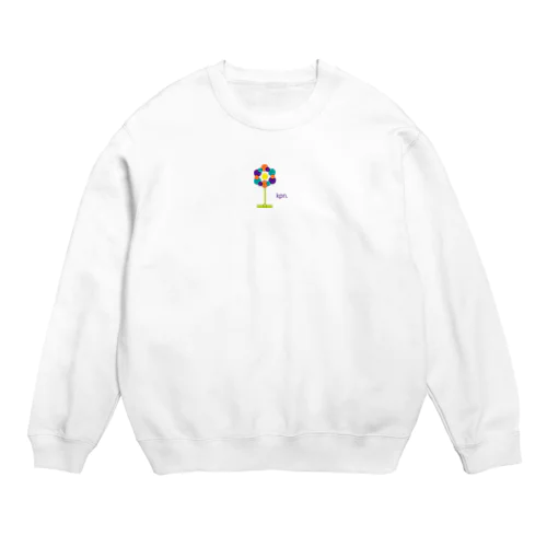 ネジの花カラフルバージョン🎀 Crew Neck Sweatshirt