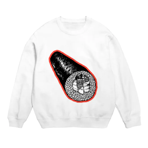 巻き寿司bigバズーカ Crew Neck Sweatshirt