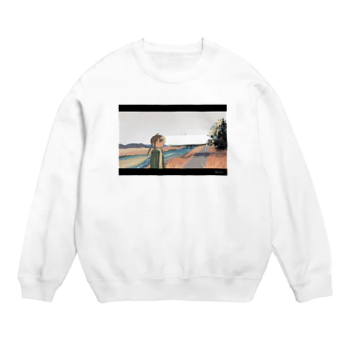 冬の河川敷 Crew Neck Sweatshirt