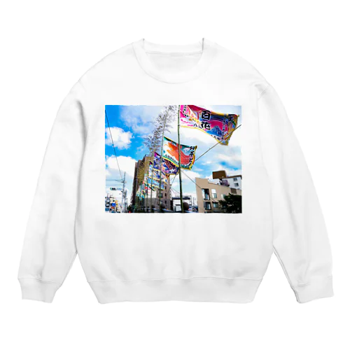 大漁旗 Crew Neck Sweatshirt