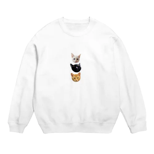 にゃんずだいしゅうごう　たて！ Crew Neck Sweatshirt