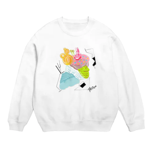 ウサギマヤ運河sweets Crew Neck Sweatshirt