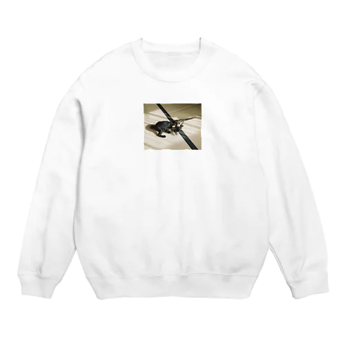 marble-choco Crew Neck Sweatshirt