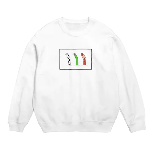 にょろにょろ2 Crew Neck Sweatshirt