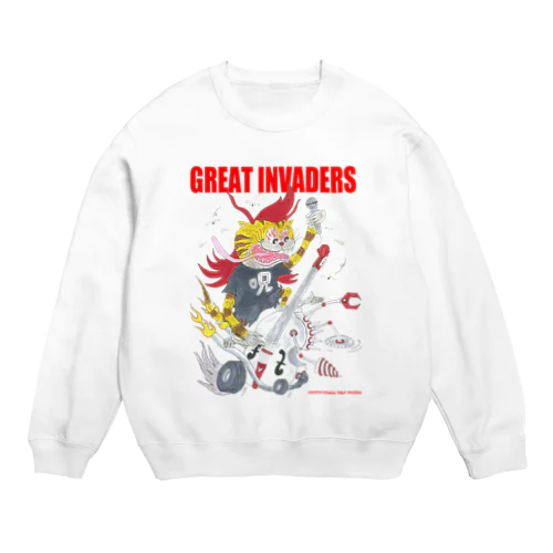 暴走ウッドベース/グレートインベーダーズ Crew Neck Sweatshirt