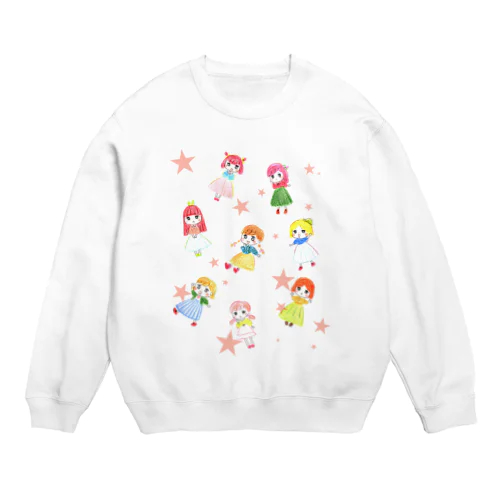 女の子ばっかり Crew Neck Sweatshirt