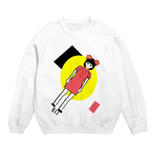 蛸突破飛行少女 Crew Neck Sweatshirt