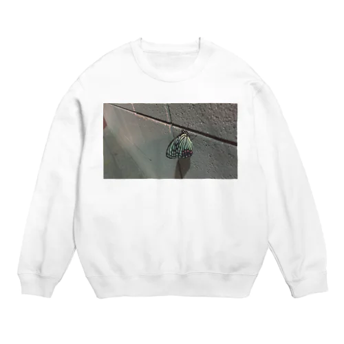 寒い夜のアゲハ蝶 Crew Neck Sweatshirt