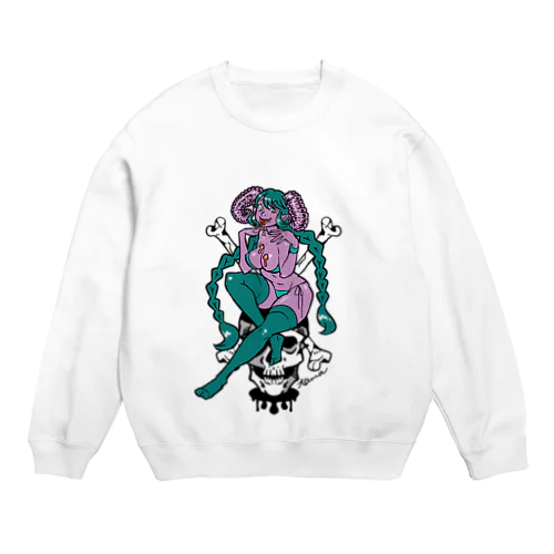 ロックT ROCK'N PUNK - 悪魔ちゃん  SKULL Crew Neck Sweatshirt