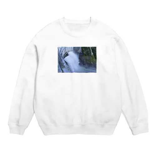 黒部ダムの観光放水 Crew Neck Sweatshirt