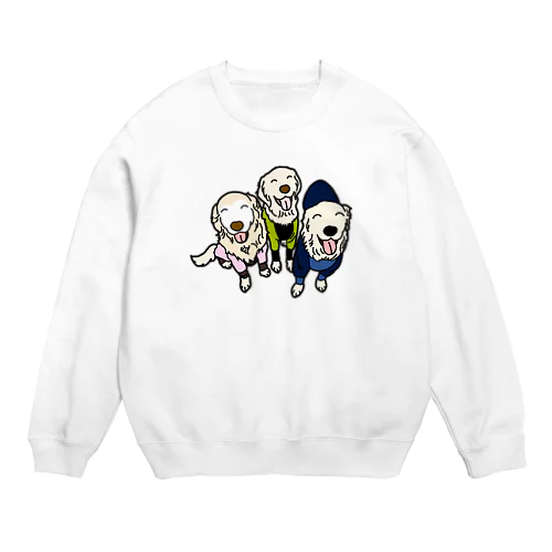 うちの子1番☆サリー＆すみれ＆六花 Crew Neck Sweatshirt