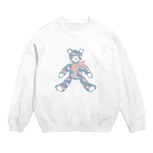 サメ好きのためのテディベア| Water Pink Crew Neck Sweatshirt