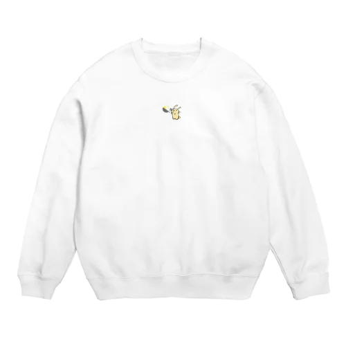 チャーハン作るうさぎさん Crew Neck Sweatshirt