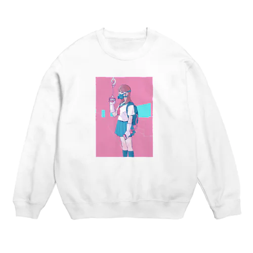 対コロナ女子高生 Crew Neck Sweatshirt